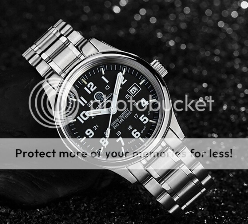 men tritium watch swiss t25 green light steel luminous analog